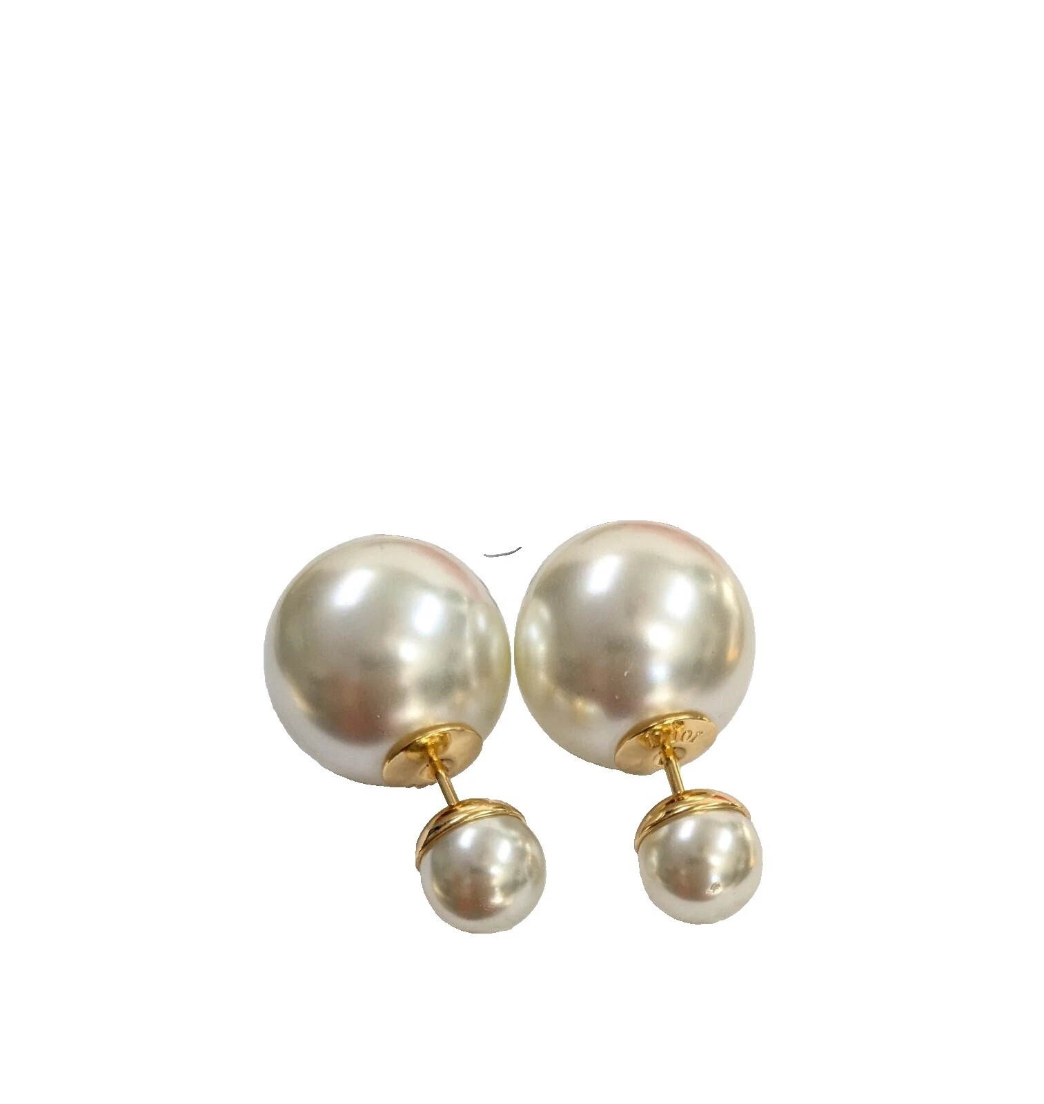Dior White Pearl Fashion Earrings