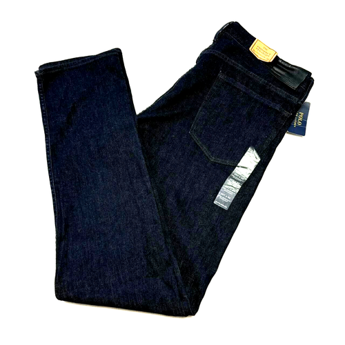 Polo Ralph Lauren Herren Jeans Prospect gerade Stretch blau 36T x 36" neu mit Etikett $ 115