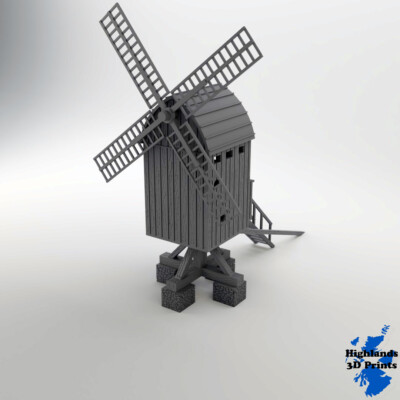 Ligny Windmühle 20mm 1:72 Napoleonisches Gebäude Tabletop Gaming 3D Druck