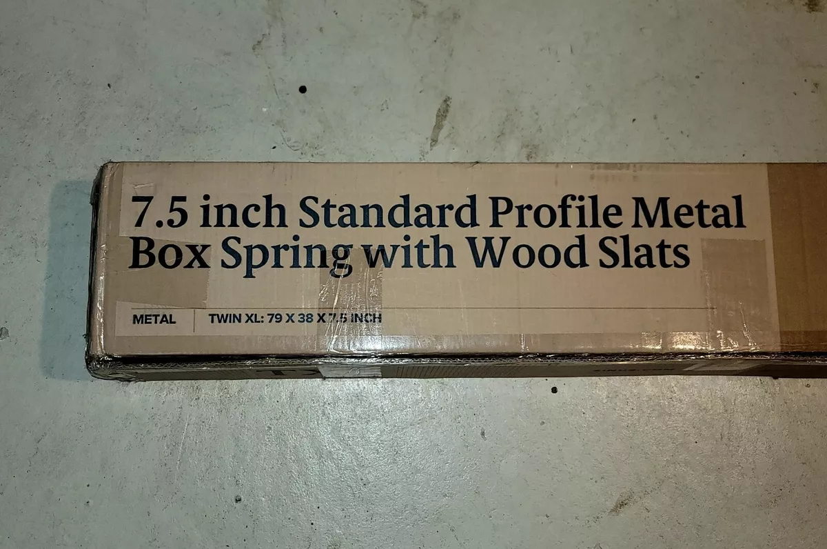 Zinus 4 inch low profile 2024 metal box spring with wood slats