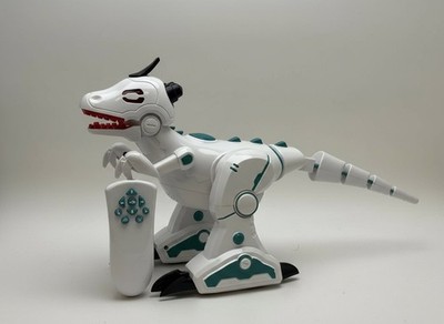 Intelligent Remote Control Dinosaur Robot Toy with Smoke Effect, Lights and Soun