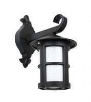 Rustikale AußEnlampe Kingfisher IP43 Schwarz E27 Haus Balkon Wand Laterne