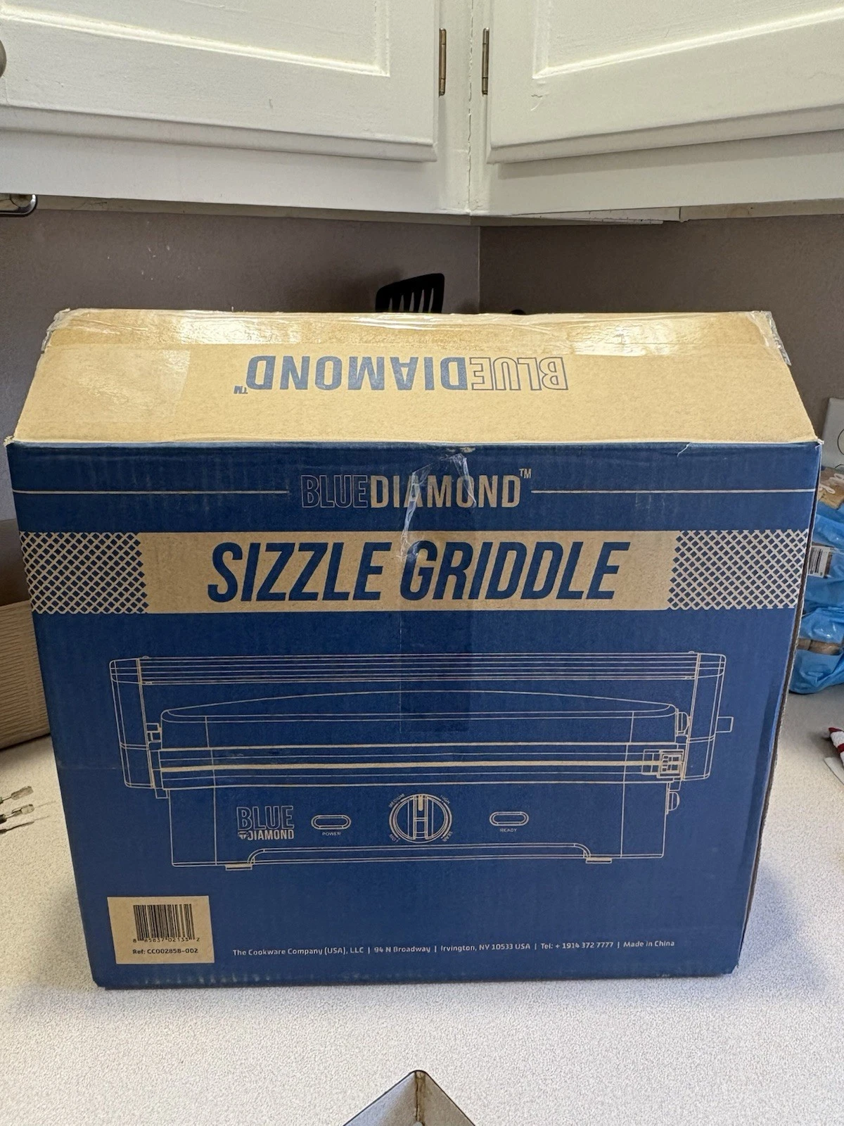 Blue Diamond Electric Sizzle Griddle Blue CC002858-002 NIB NEW