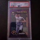 2024 Topps Update Series Paul Skenes #US100 White uniform (RC) Purple Holo  /799