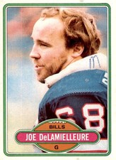 1980 Topps #477 Joe DeLamielleure Buffalo Bills Card
