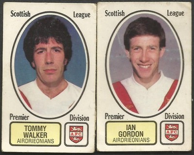 PANINI FOOTBALL 82 - #428 - A-B - AIRDRIEONIANS - TOMMY WALKER / IAN GORDON