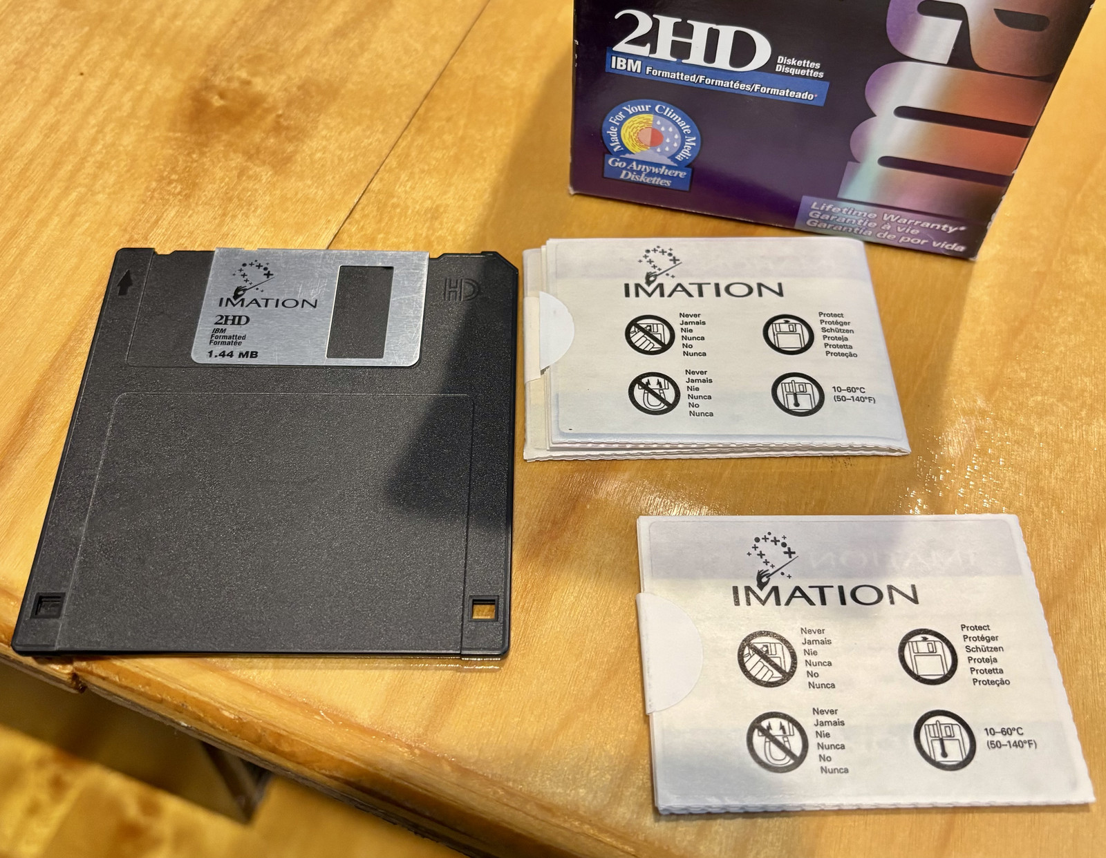 Imation 2HD IBM Formatted High Density Diskettes - 25 Pack - Floppy Disks - NEW