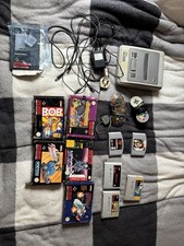 Super Nintendo SNES Console With 10 Games