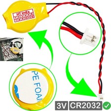 RTC CR2032 CMOS Batterie mit Stecker kabel für Dell Alienware X51 R1 08PG26