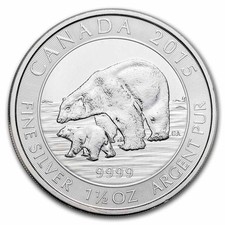 Canada 1.5 oz Silver $8 BU (Random Year, Abrasions) 87.03 per troy oz
