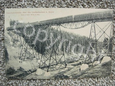 GEYER GERMANY-EISENBAHNBRUCKE UBER DAS GREISENBACHTAL-RAILROAD BRIDGE-TRESTLE