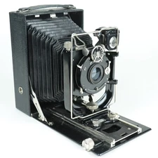 Zeiss Ikon Folding Plate Camera Goerz Dagor 180mm Lens - c.1930s Germany - READ