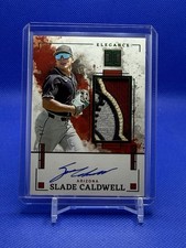 Slade Caldwell 2025 Panini Impeccable /4 Auto Patch Emerald FOTL Elegance Dbacks