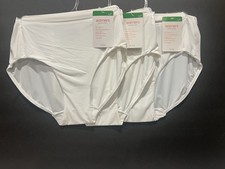 3-pc WARNER'S "Smooth It Over" High Waist Briefs White Size LARGE NWT