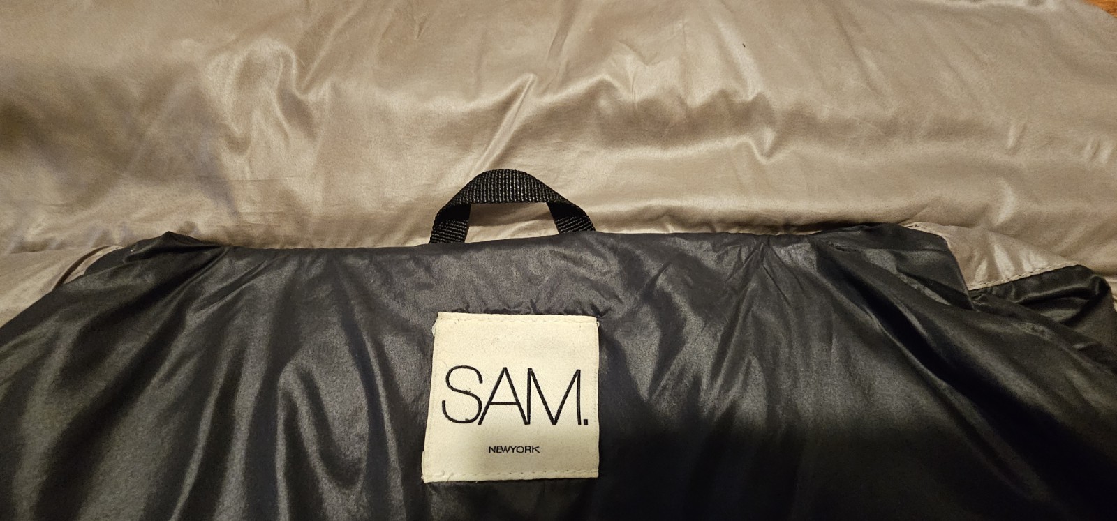 SAM Freestyle Fitted Down Puffer Jacket Mettalic … - image 7