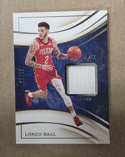 2019-20 IMMACULATE BASKETBALL LONZO BALL MEMORABILIA MT-LON 9/49 NBA PELICANS