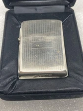 Sterling Silver Zippo Lighter 60s 70s Rare Vintage Silver 61g Used