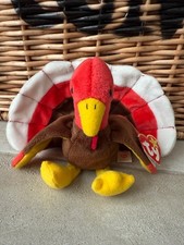 TY Original Beanie Baby - Gobbles the Turkey with Very Rare Tag Errors!!