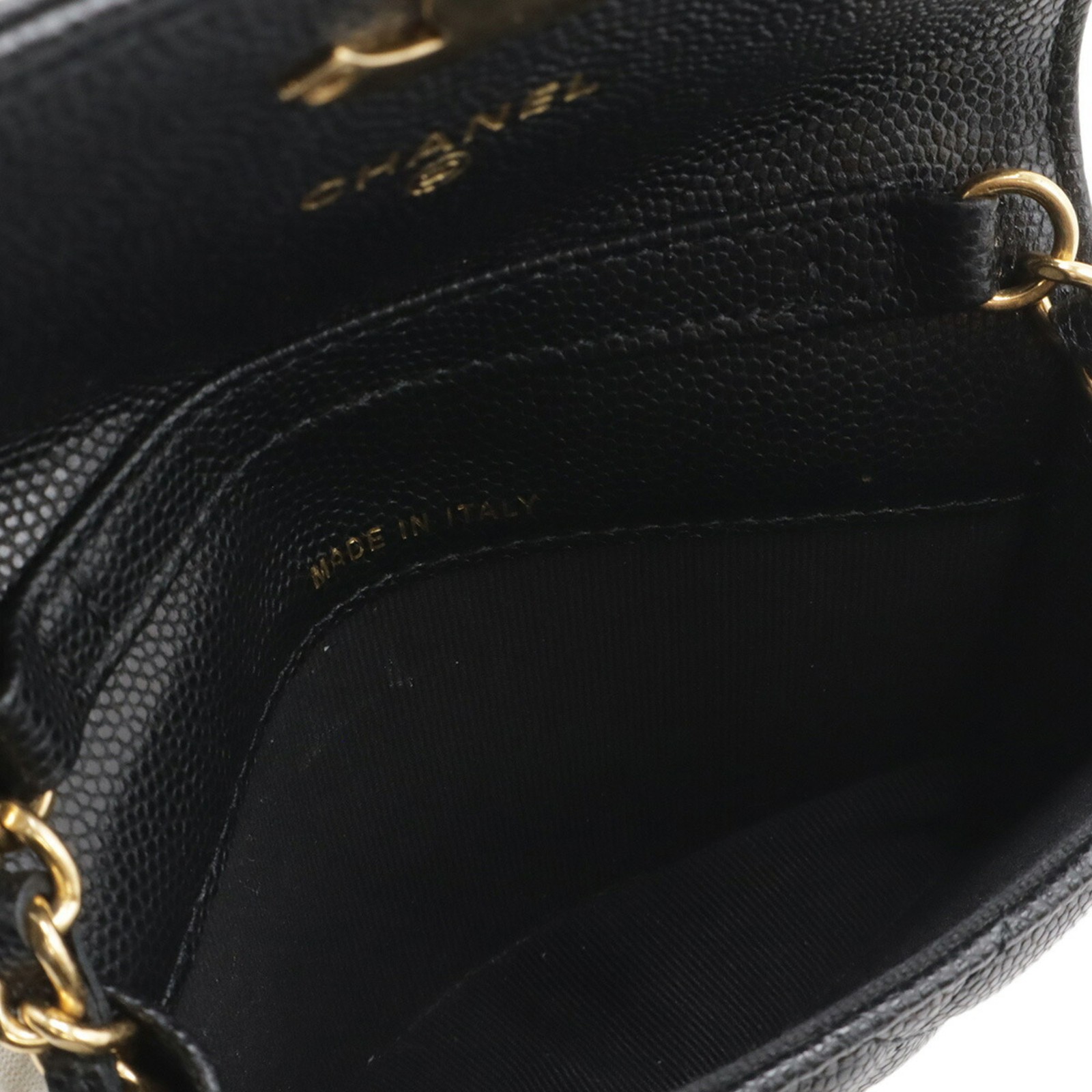 CHANEL Matelassé Coco Mark Belt Bag Chain Handbag Pouch CaviarSkin... GZl1gsit image 8