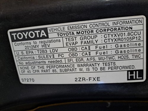 2012 Prius Jack Sku#4420942 - Picture 7 of 14
