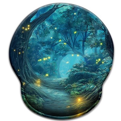 Firefly Forest Mouse Pad with Wrist Rest, Ergonomic Mouse Pad Wrist Support w...