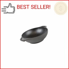 Lodge Manufacturing Company L9MW Mini Wok Cast Iron, 9", Black