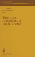 Jerald L. Ericksen (U. A.) | Theory And Applications Of Liquid Crystals | Buch