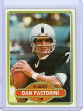 1980 TOPPS DAN PASTORINI #490 NM NM-MT SET BREAK OAKLAND RAIDERS