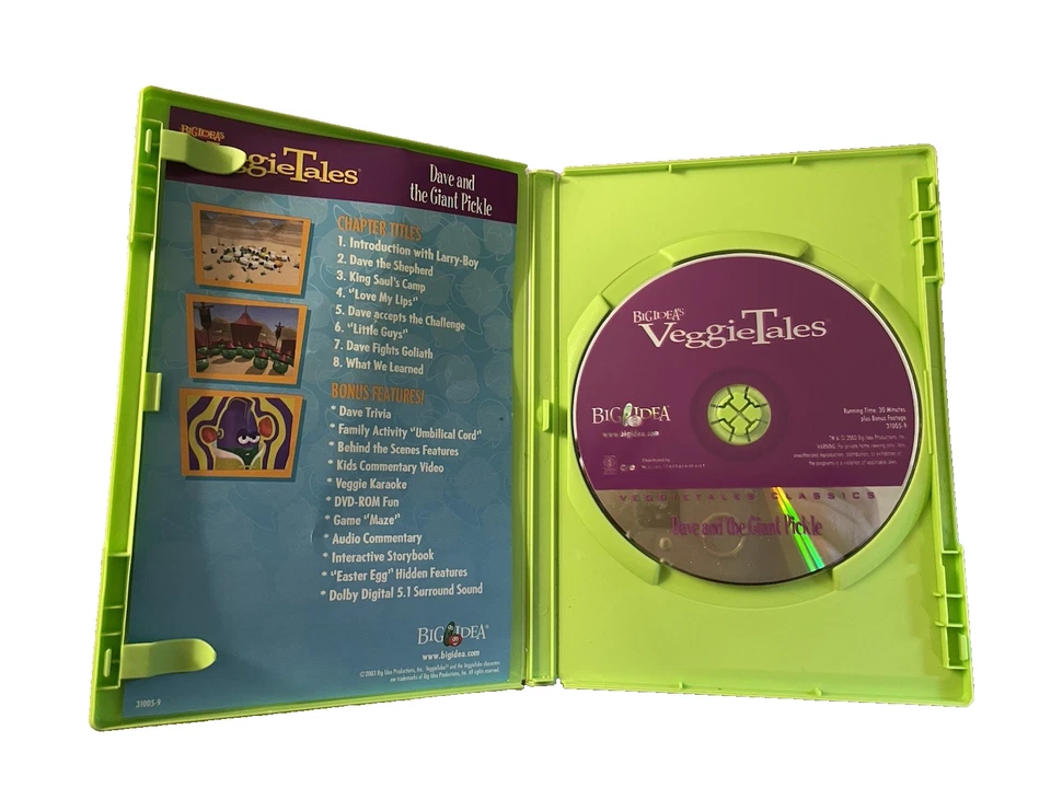 Veggie Tales: Dave & the Giant Pickle- A Lesson in Self-Esteem DVD 2003 Foto 4 de 4