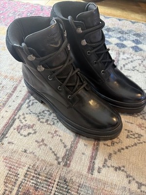 Harley-Davidson Women's Tressler WP Size 7.5  Black Motorcycle Boots D87206 New