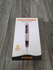 Sealed New Resparked Customizer Engraving Pen Silver Cordless Portable