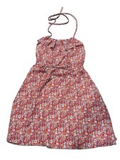 Liberty London Target Dress Pink Floral Size XS 2009 Halter Sundress Summer