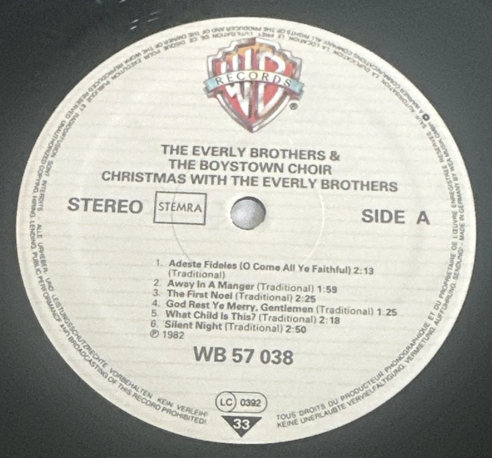Christmas With The Everly Brothers & Boys Town Choir Record Warner Bros NM / EX - Image 4 of 4