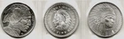 LOT OF 3 1 Oz. .999 F SILVER 1 AZTEC 2 999 BUFFALO, INDIANS 3 OUNCES