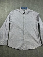 Nick Graham Stretch Modern Fit Men's Casual Shirt Size Large