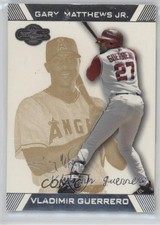 2007 Topps Co-Signers Gold /225 Vladimir Guerrero Gary Matthews Jr #35 HOF 18t1