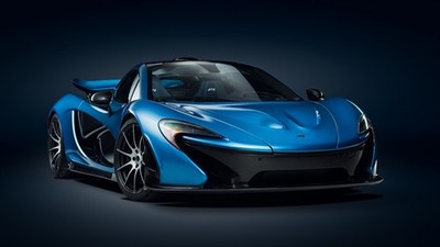 McLaren P1 Midnight Blue Hypercar Poster Carbon Sculpted Supercar Performance Ar