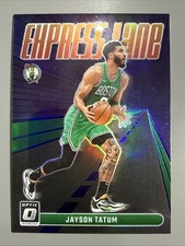 2023-24 Panini Donruss Optic - Express Lane Jayson Tatum #12 Purple Prizm