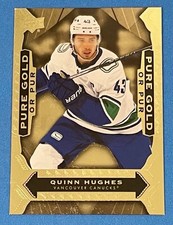 2024-25 Tim Hortons Pure Gold #PG-1 Quinn Hughes Vancouver Canucks