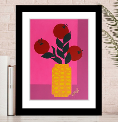 Floral Art Original Abstract Flower 8x10 Screenprint Modern Pop Art Minimalist