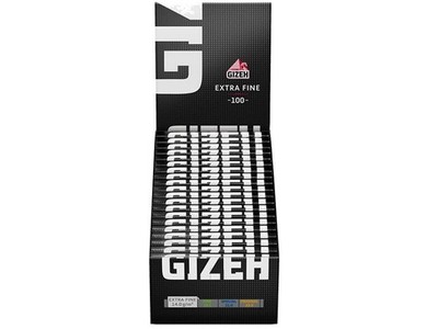 Gizeh Black / White Extra Fine mit Magnet  100 Blatt / Heftchen