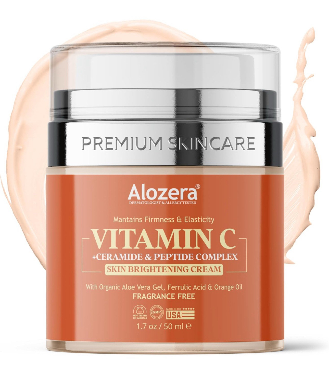 Alozera Vitamin C Brightening Hydrating Firming Face Cream 1.7 oz