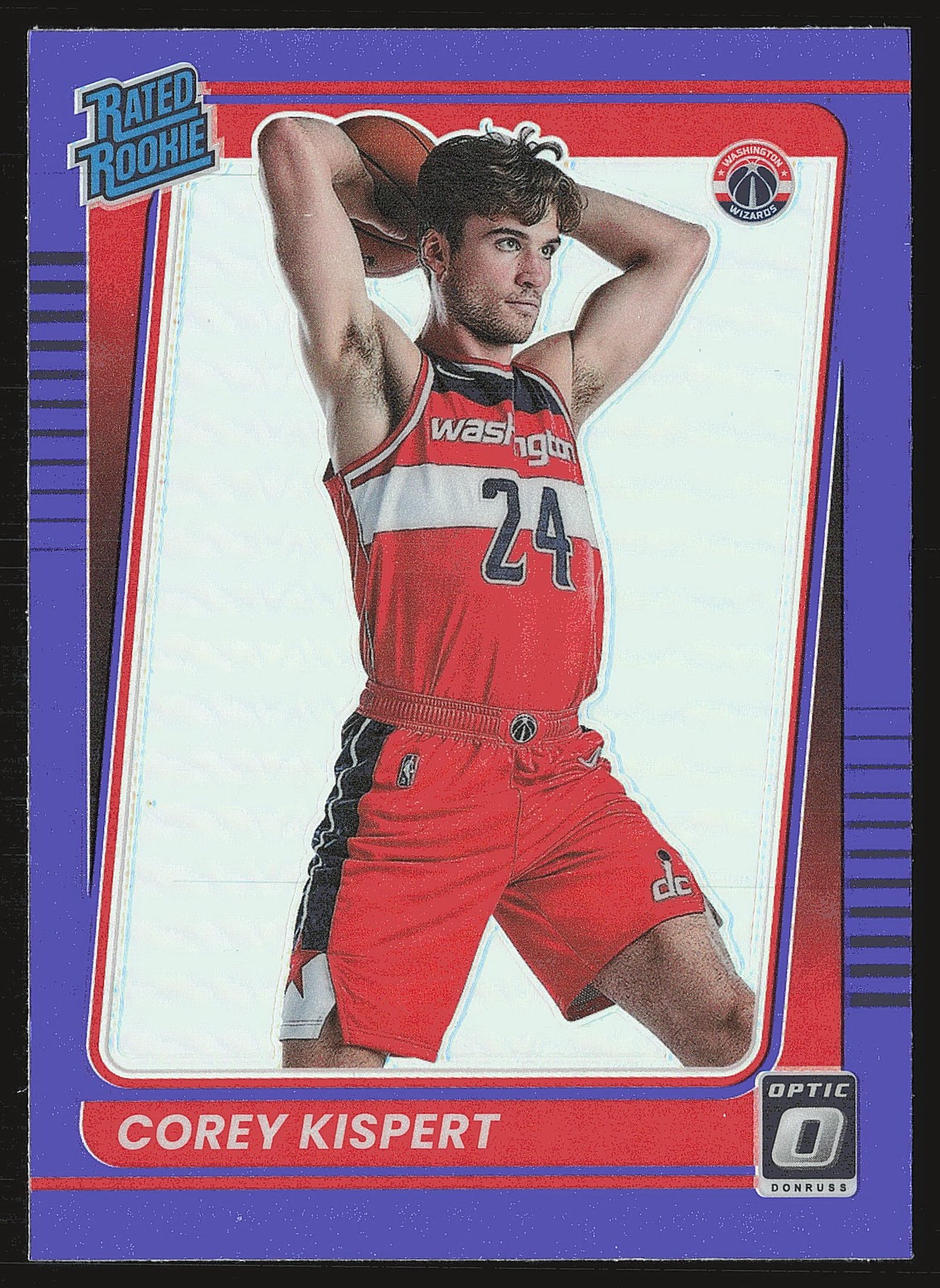 2021-22 Donruss Optic #183 Corey Kispert Purple RC