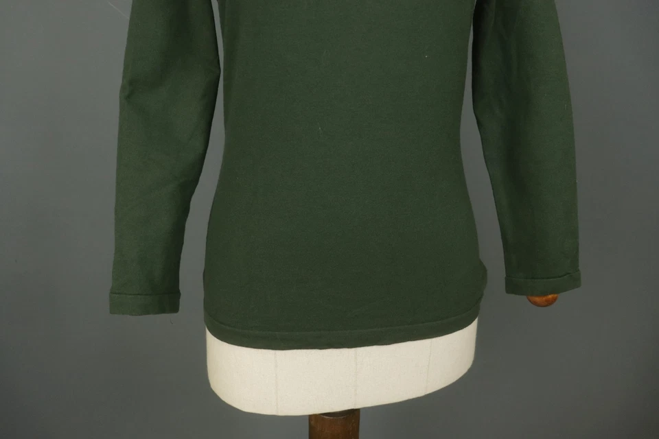 Blusa Pullover Wolford Verde Elastizada Manga Larga Cuello Redondo Talla M/L Foto 3 de 4