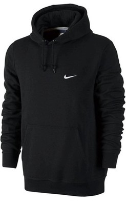 Nike Sportswear Club Fleece Black Hoodie MENS SIZES (611457-010) Swoosh NEW