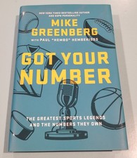 Mike Greenberg & Paul Hembekides Dual Signed Autographed Book Got Your Number