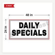 Daily Specials BR7 2 Pack 24x48 Vinyl Banners With Grommets