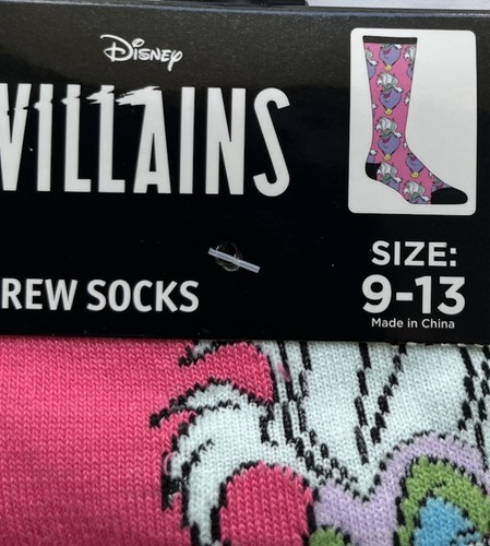 Lot de 4 chaussettes cadeau Pr Disney Tinker Bell Villians Ursula Lilo & Stitch nouveauté - Photo 5/11