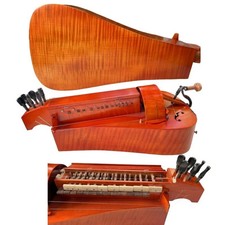 6 strings 23 key Hurdy Gurdy vielle, Maple wood,orange color, Good sound