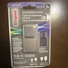  Motion Sensor Legrand Radiant Includes Nickel and Dark Bronze LED 600w
